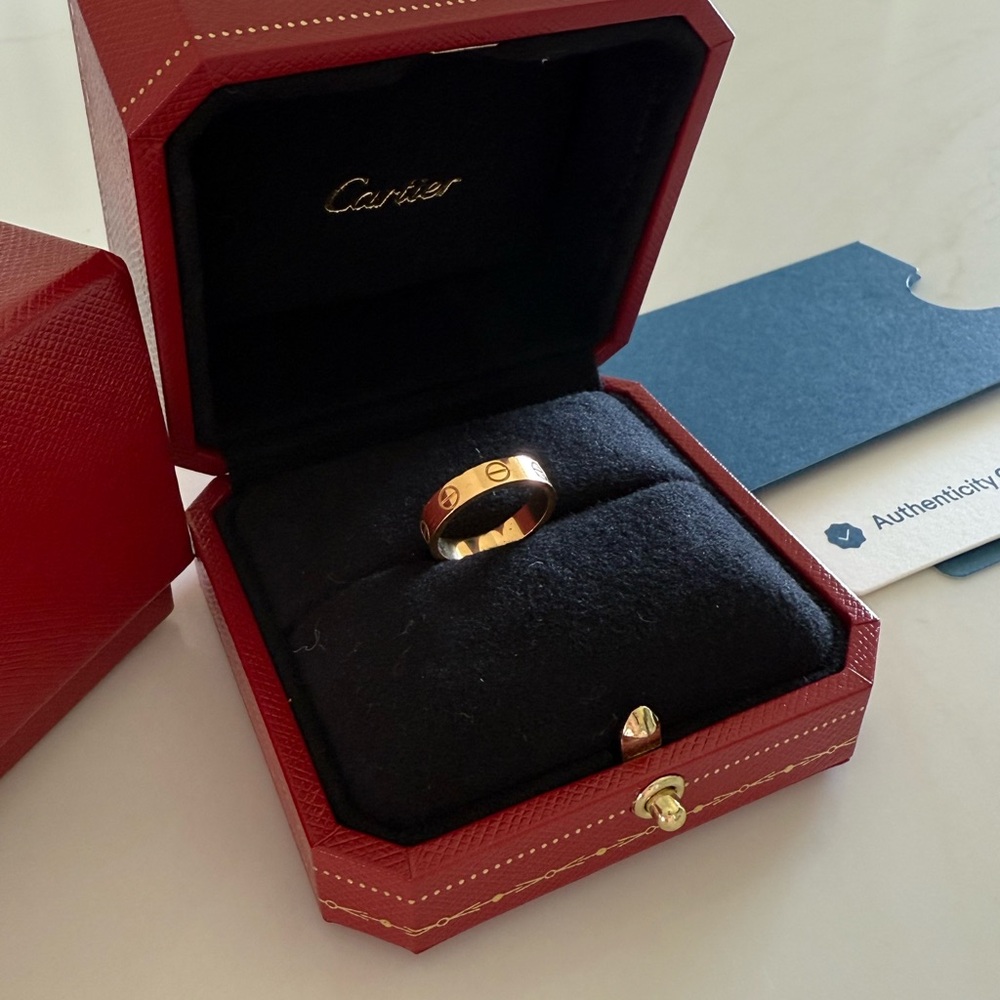 Small Cartier Yellow Gold Love Ring - Picture 9 of 11